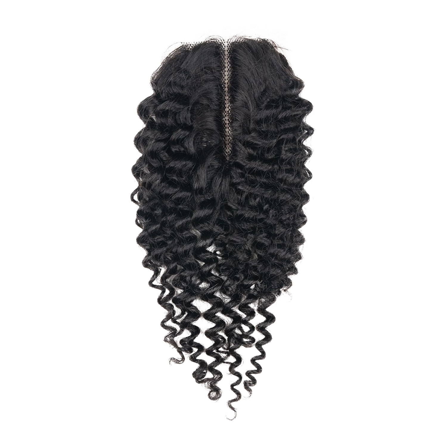 Sensationnel Human Hair Empire 3-Way Parting HD Lace Closure Kinky Curly 12