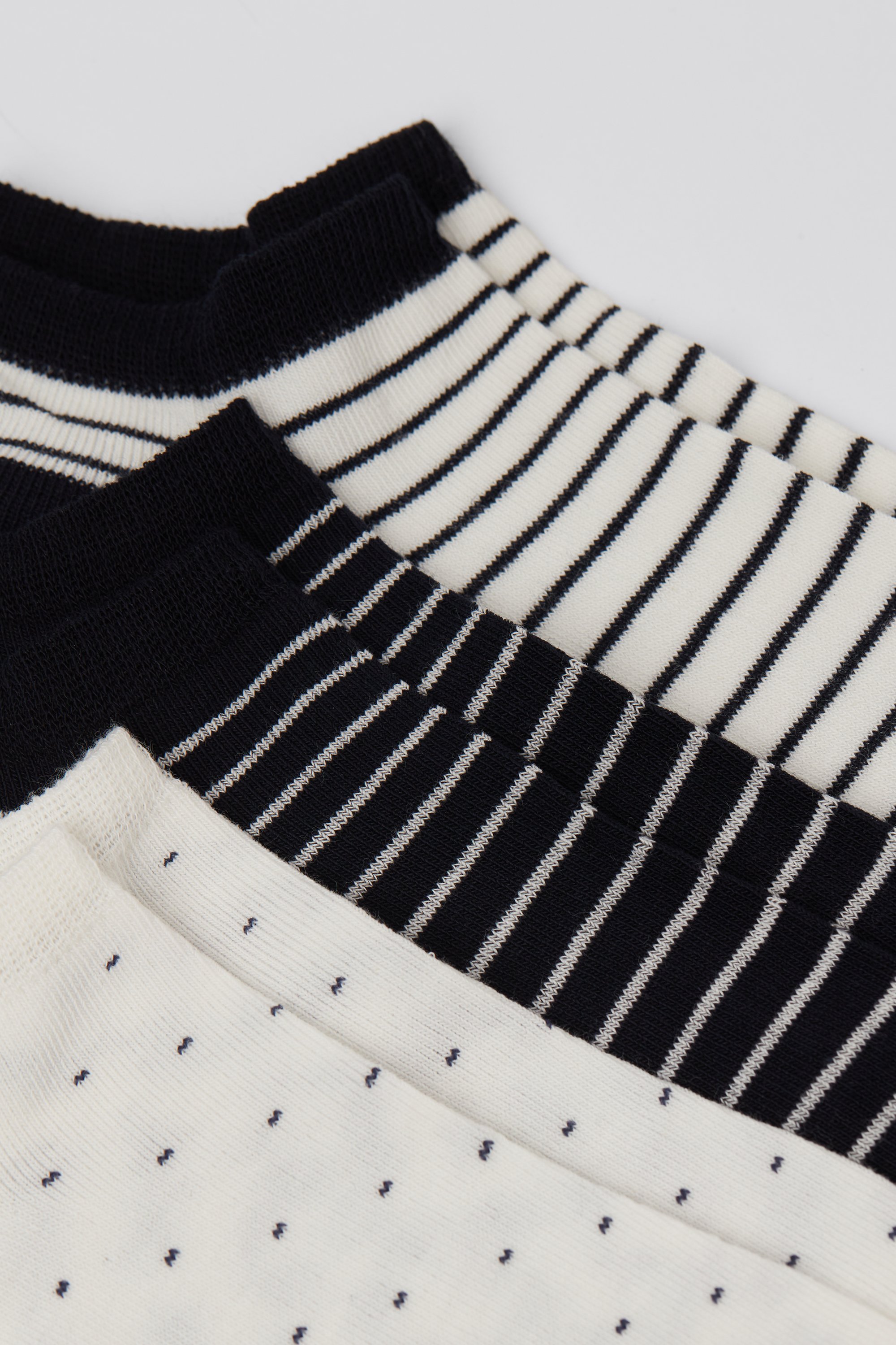 3 Pairs of Women's Patterned Cotton Socks