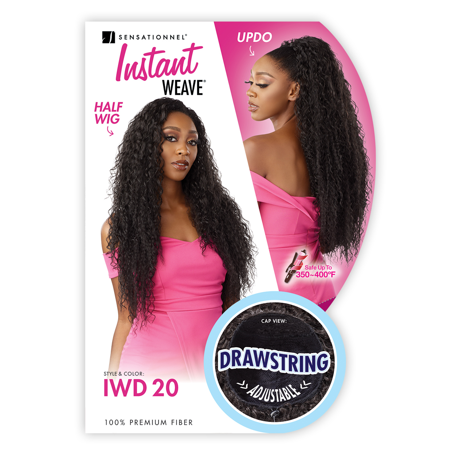 Sensationnel Half Wig Instant Weave Drawstring Cap IWD 20