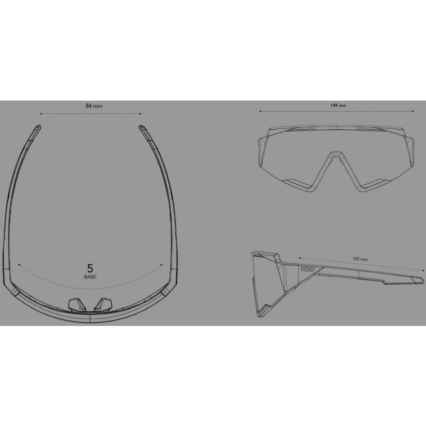 KOO Spectro Sunglasses - Red Bull BORA | Blue/Silver -Turquoise Mirror