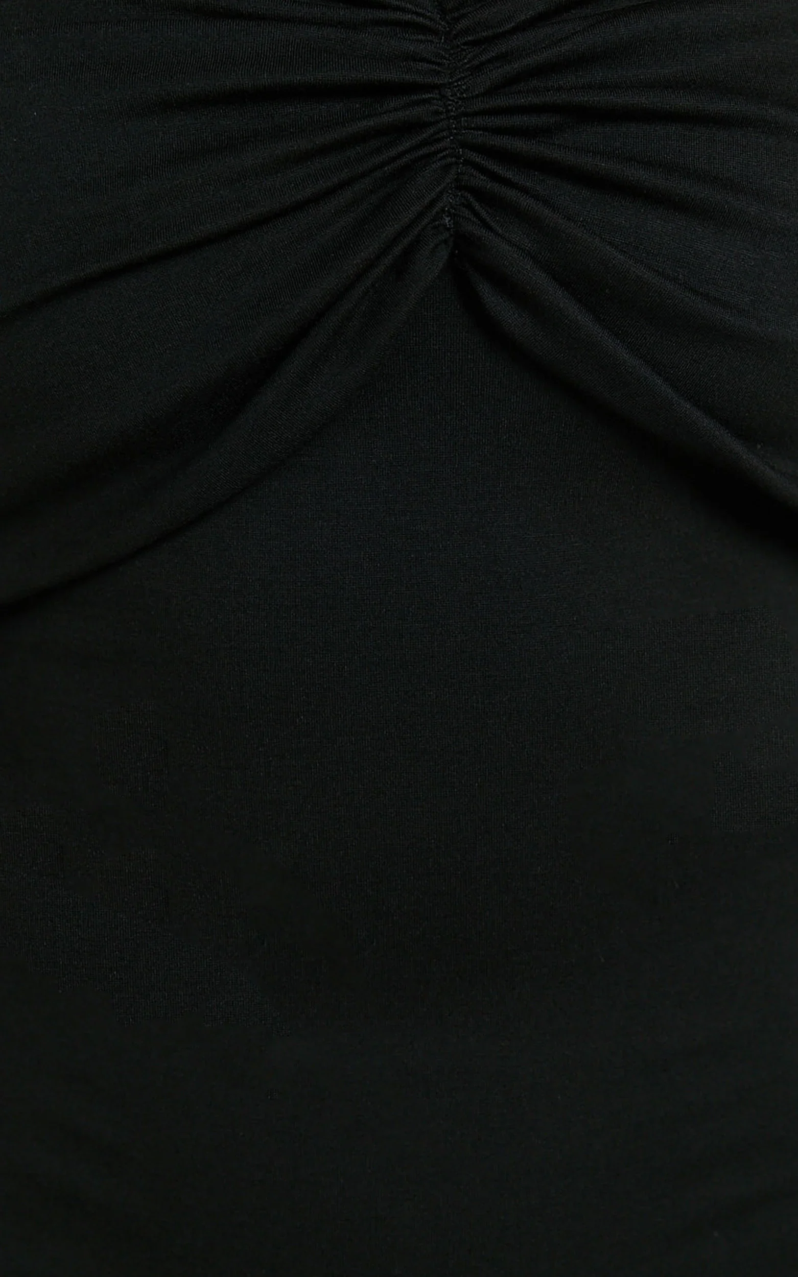 Rani Mini Dress - Off Shoulder Long Sleeve Bodycon Dress in Black