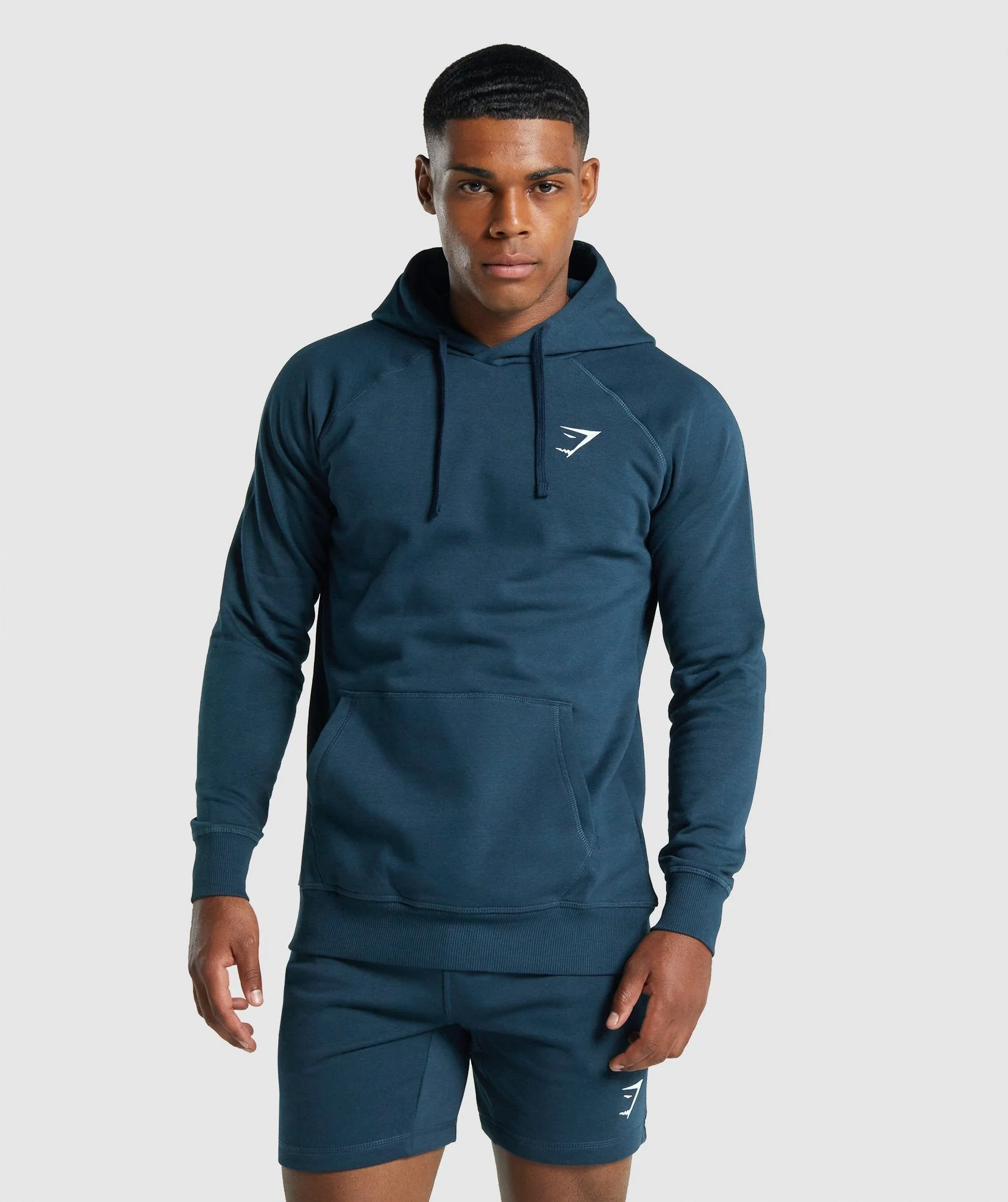 Crest Hoodie Navy