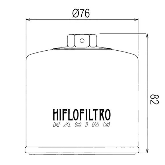HifloFiltro HF153RC Racing Oil FilterRef: HF0710 / 07120434