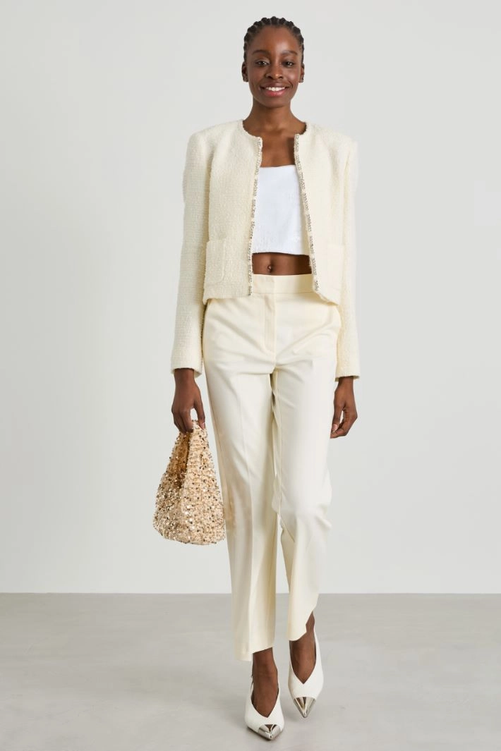 Bouclé jacket - IVORY