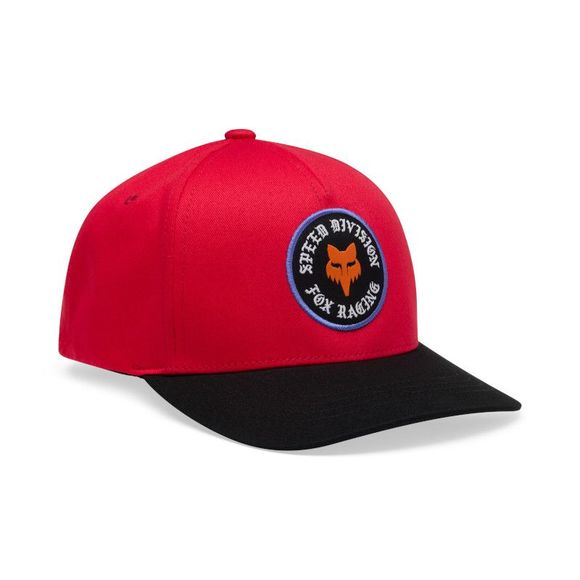 Fox Badge Snapback Hat Child Cap - Black / RedRef: FX6407