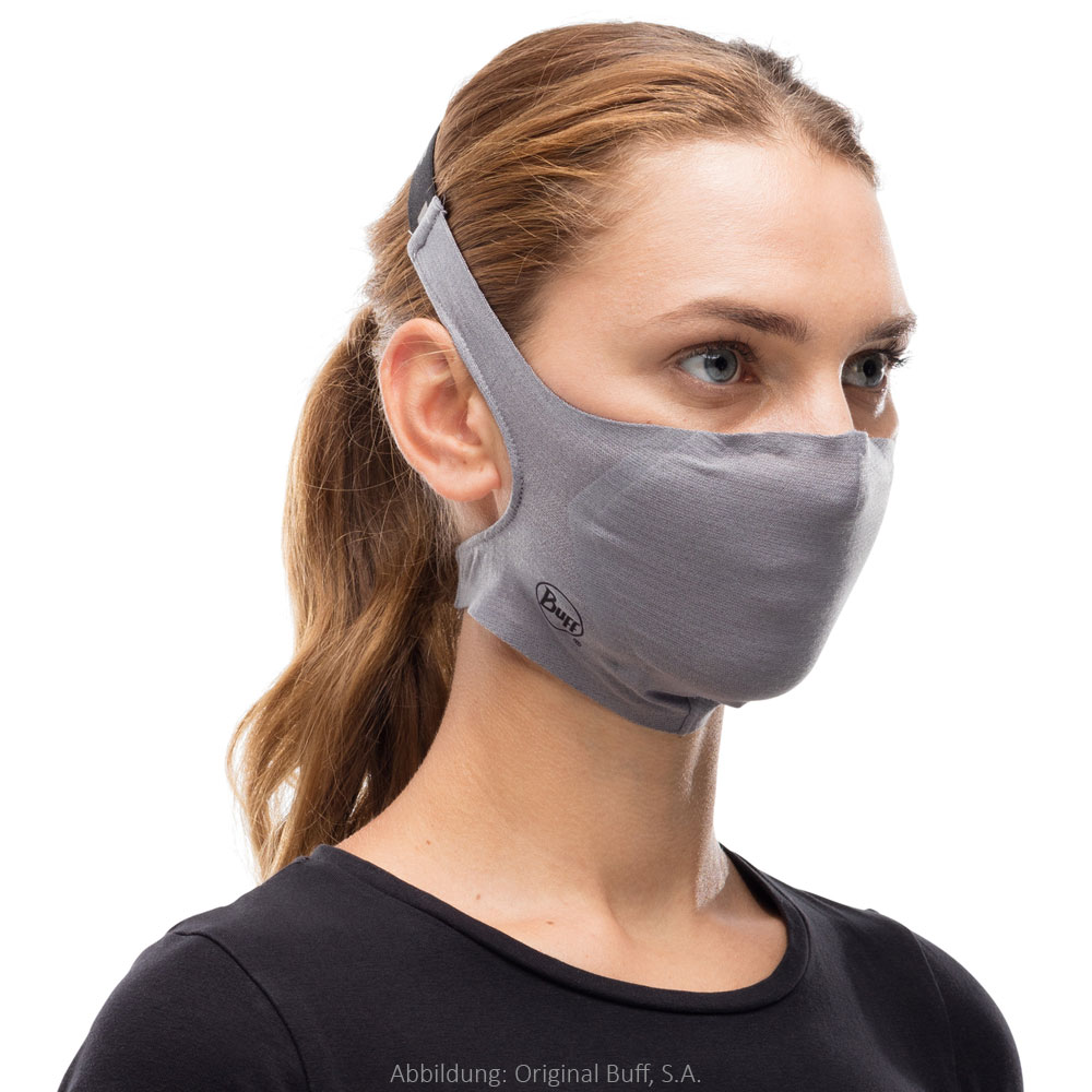 Buff® Filter Mask Protection - Solid Grey Sedona