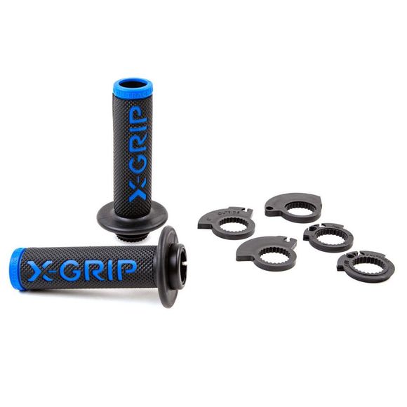 X-GRIP GRIPS LOCK Universal Handlebar Grips - BlueRef: Xgr0065 / 0513Xg2098