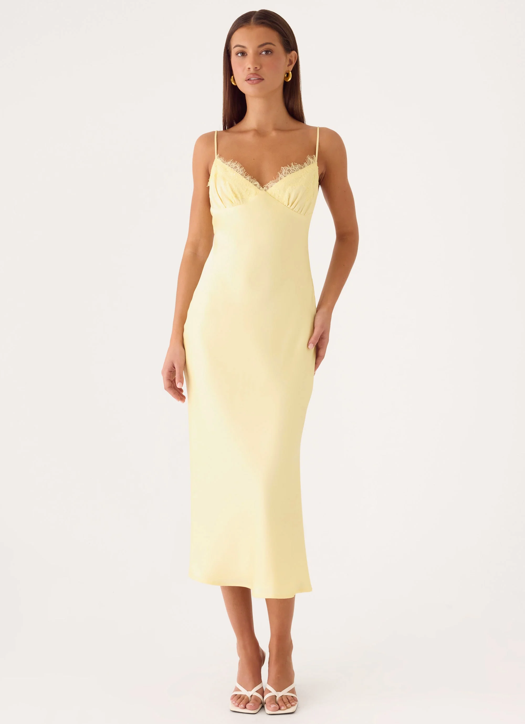 Lisette Midi Dress - Yellow