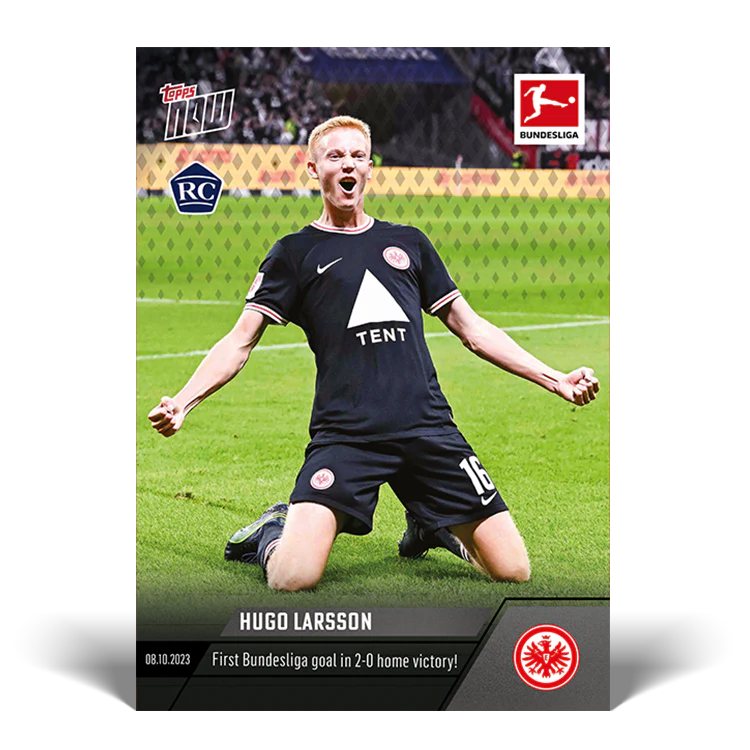 Topps UK - Hugo Larsson - First Bundesliga goal in 2-0 home victory! - Bundesliga TOPPS NOW® Card #45