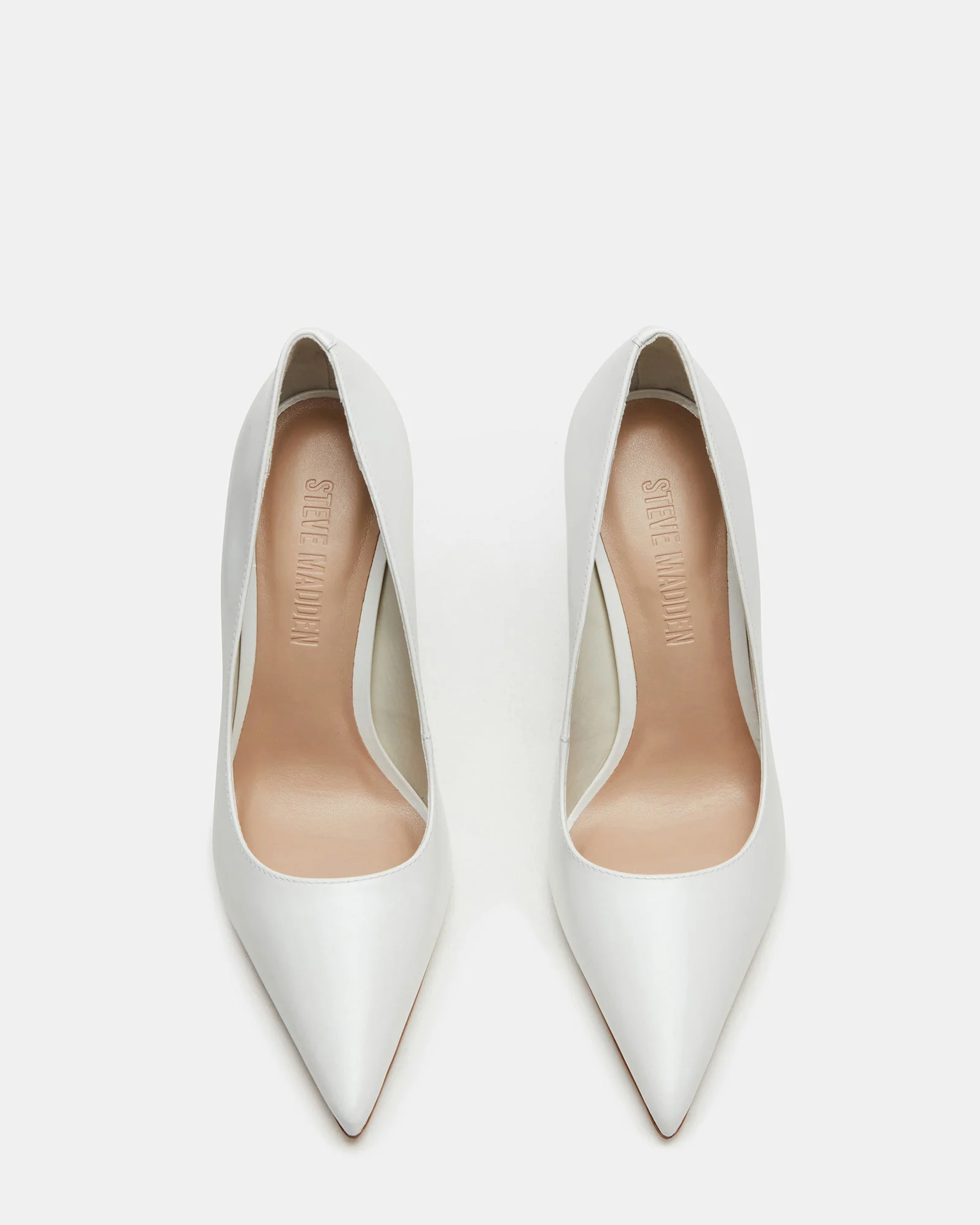 Noir White Leather