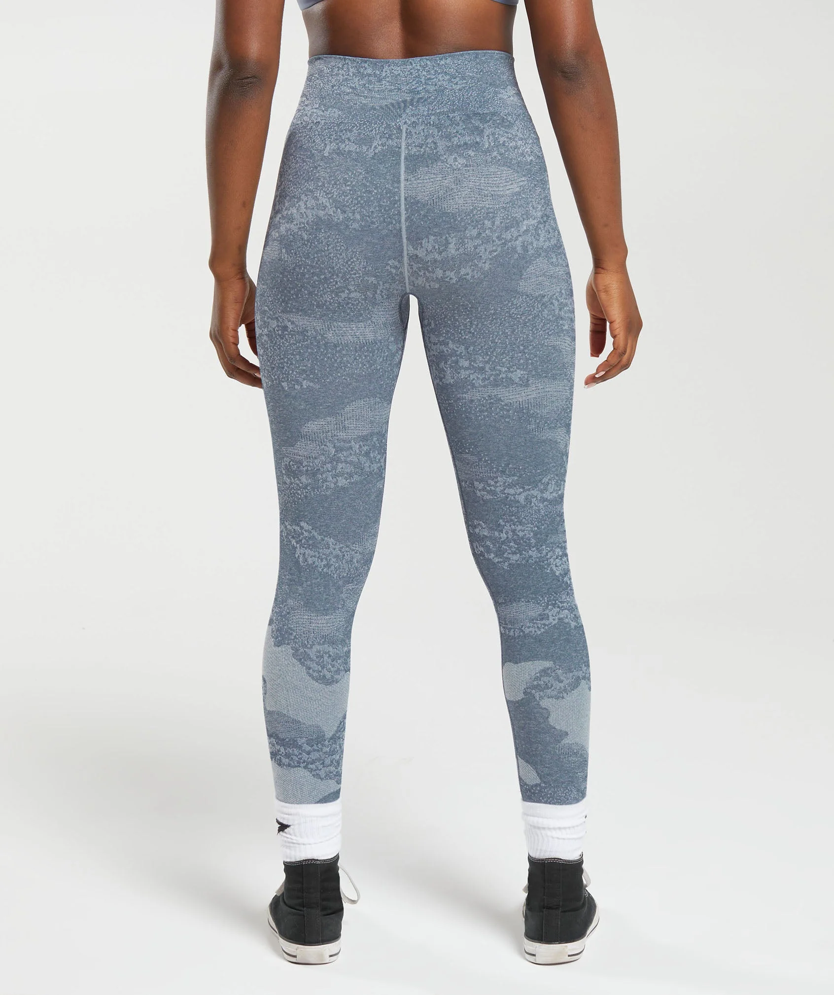 Adapt Camo Seamless Leggings Lava | River Stone Grey/Evening Blue