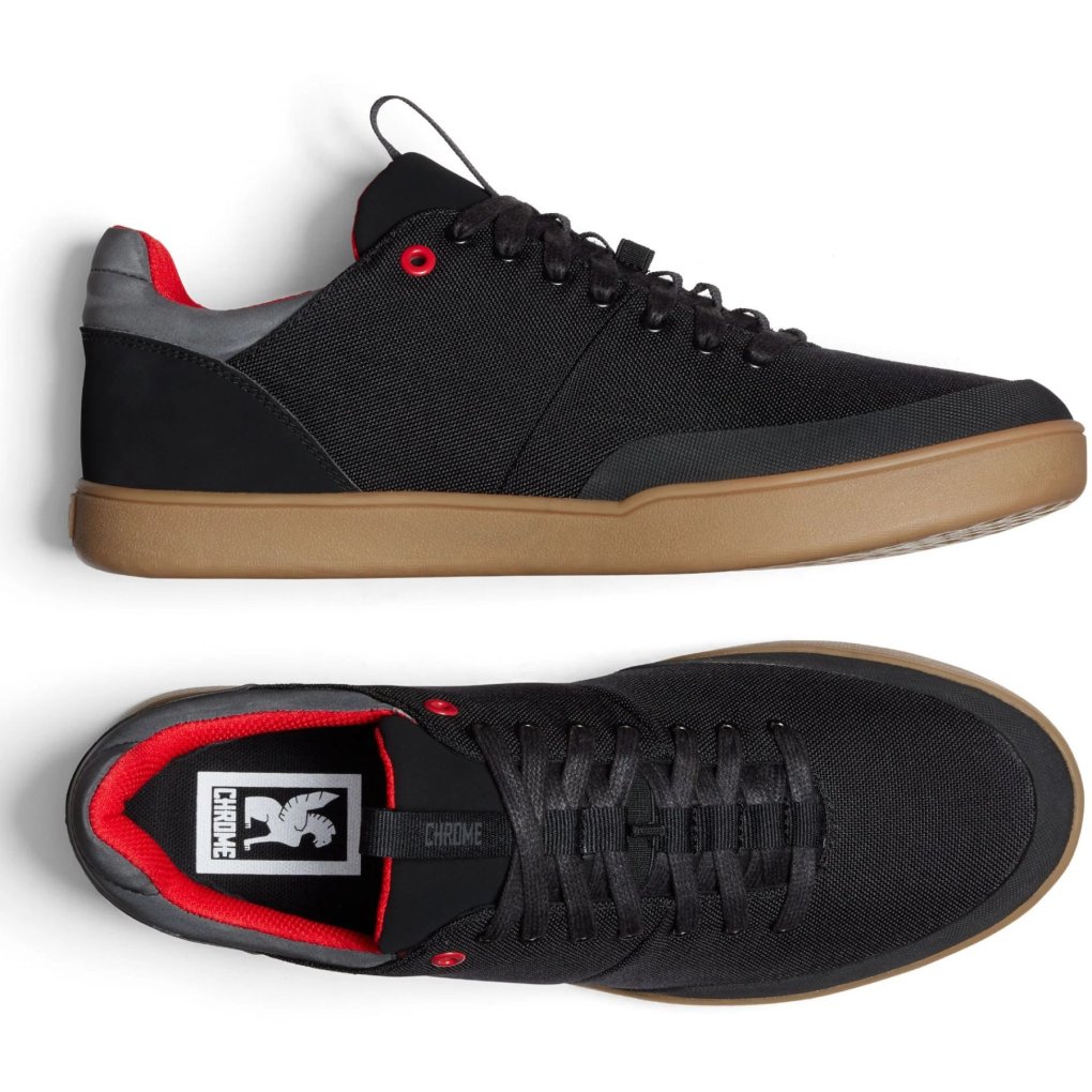 CHROME Bromley Low Shoes - Black / Gum