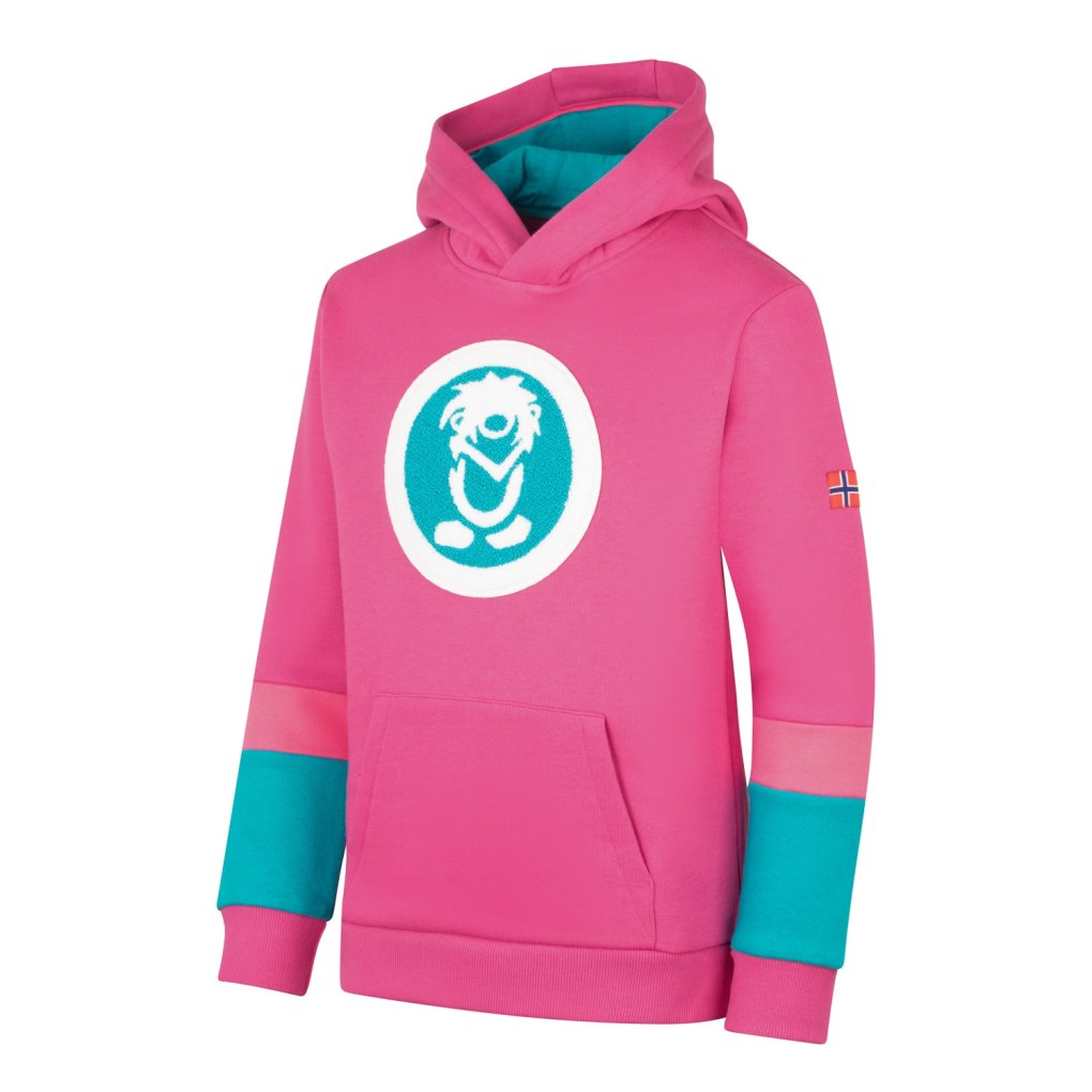 Trollkids Troll XT Sweater Kids - Bright Berry/Dark Turquoise/Light Magenta