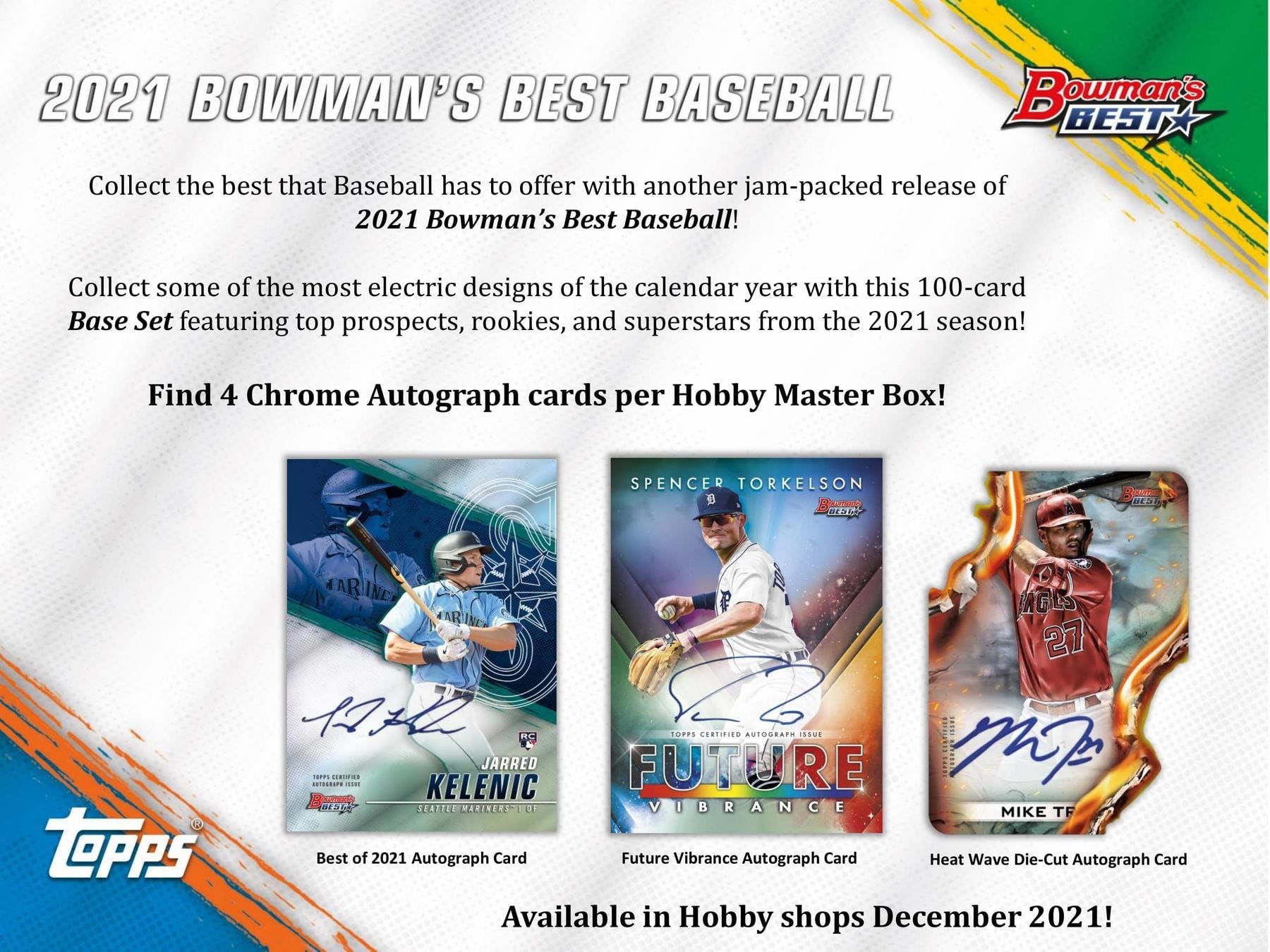 2021 Bowman's Best Baseball Hobby Box MLB
