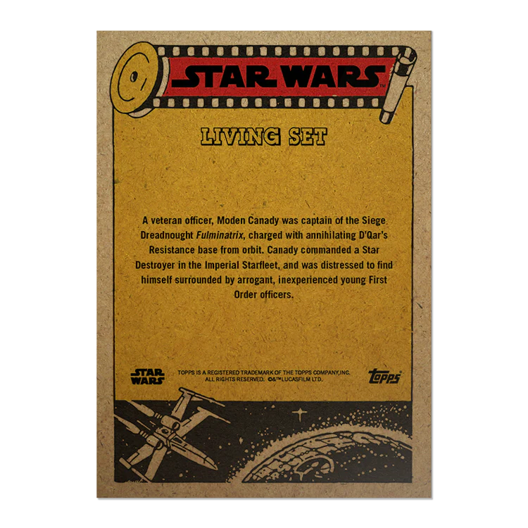 Topps UK - SW Living Set Card #393 - Captain Canady