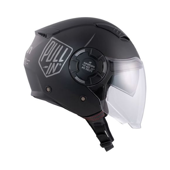 Casque jet Pull-in SOLID MATT BLACK - NoirRef : PUL0447