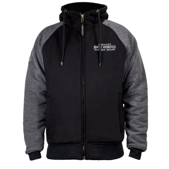 John Doe HOODIE 2 COLOR motorcycle sweatshirt - BlackRef: JDE0029