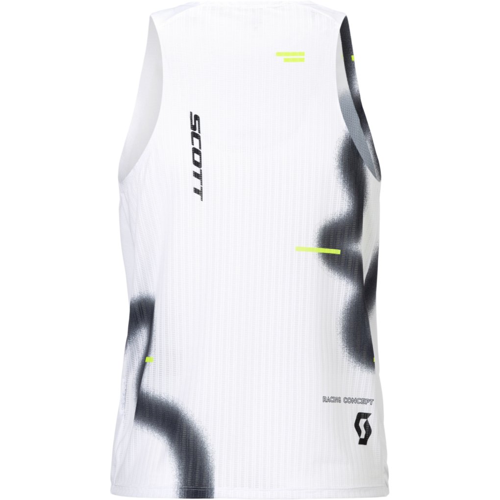 SCOTT RC Run Tank Top Men - white/black