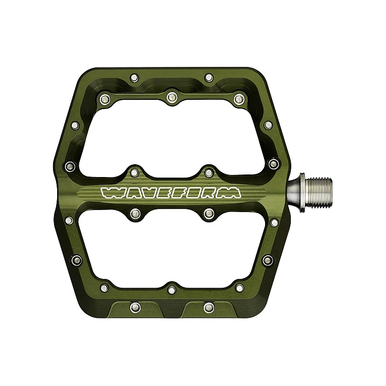 Wolf Tooth WAVEFORM Flat Pedals - Large - olive