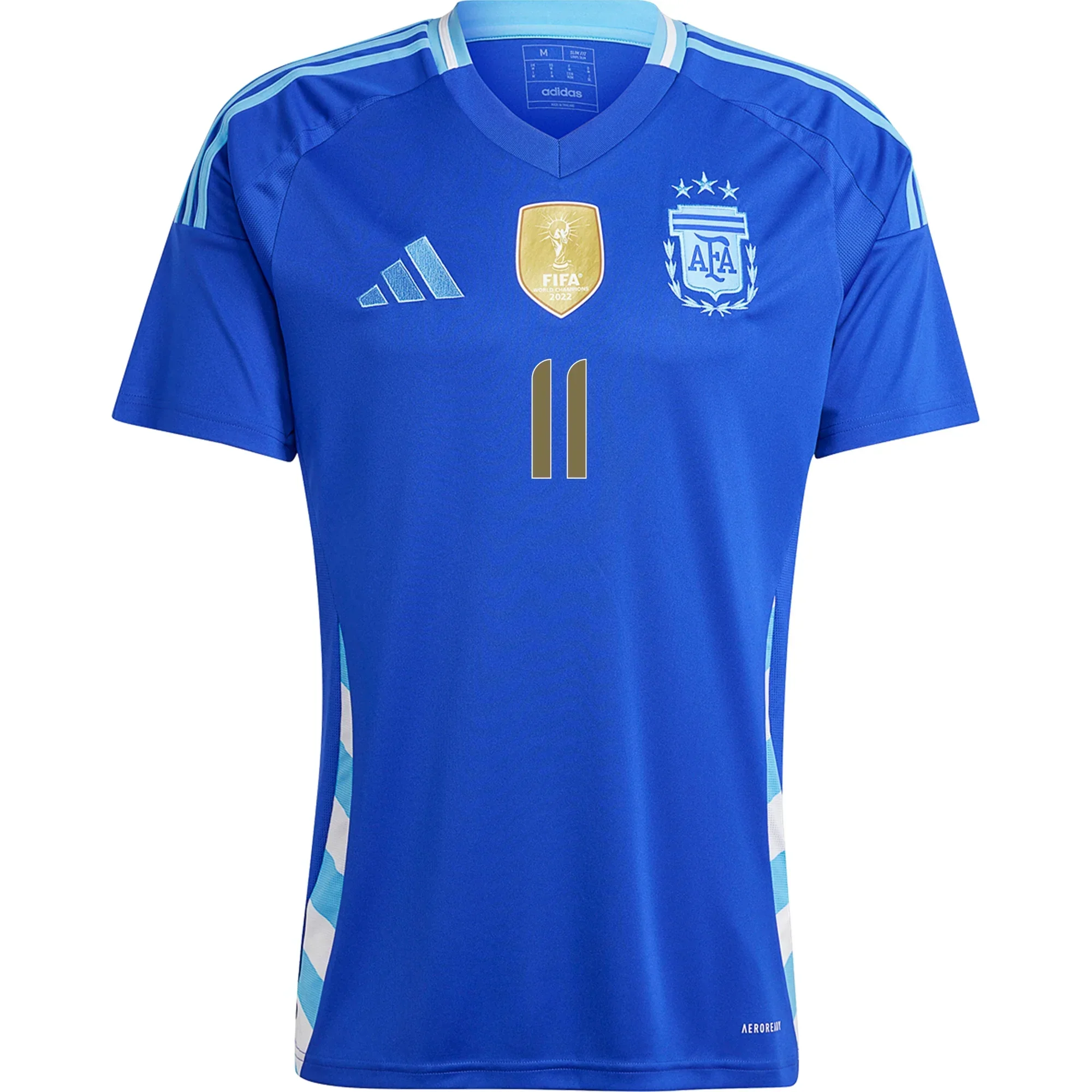 Argentina Angel Di Maria Away Jersey 24/25 (Lucid Blue/Blue Burst)