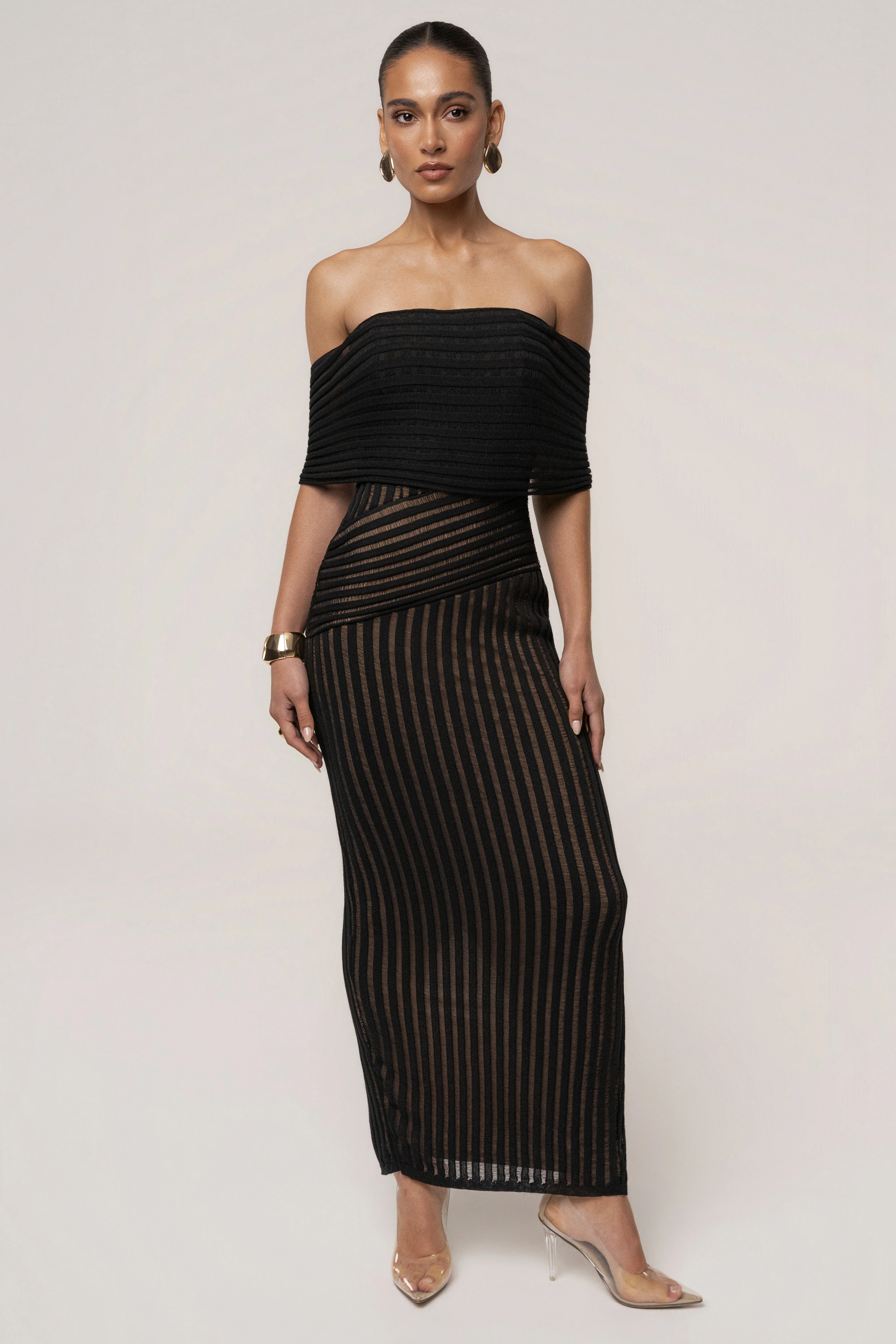 Black Midnight Siren Maxi Dress