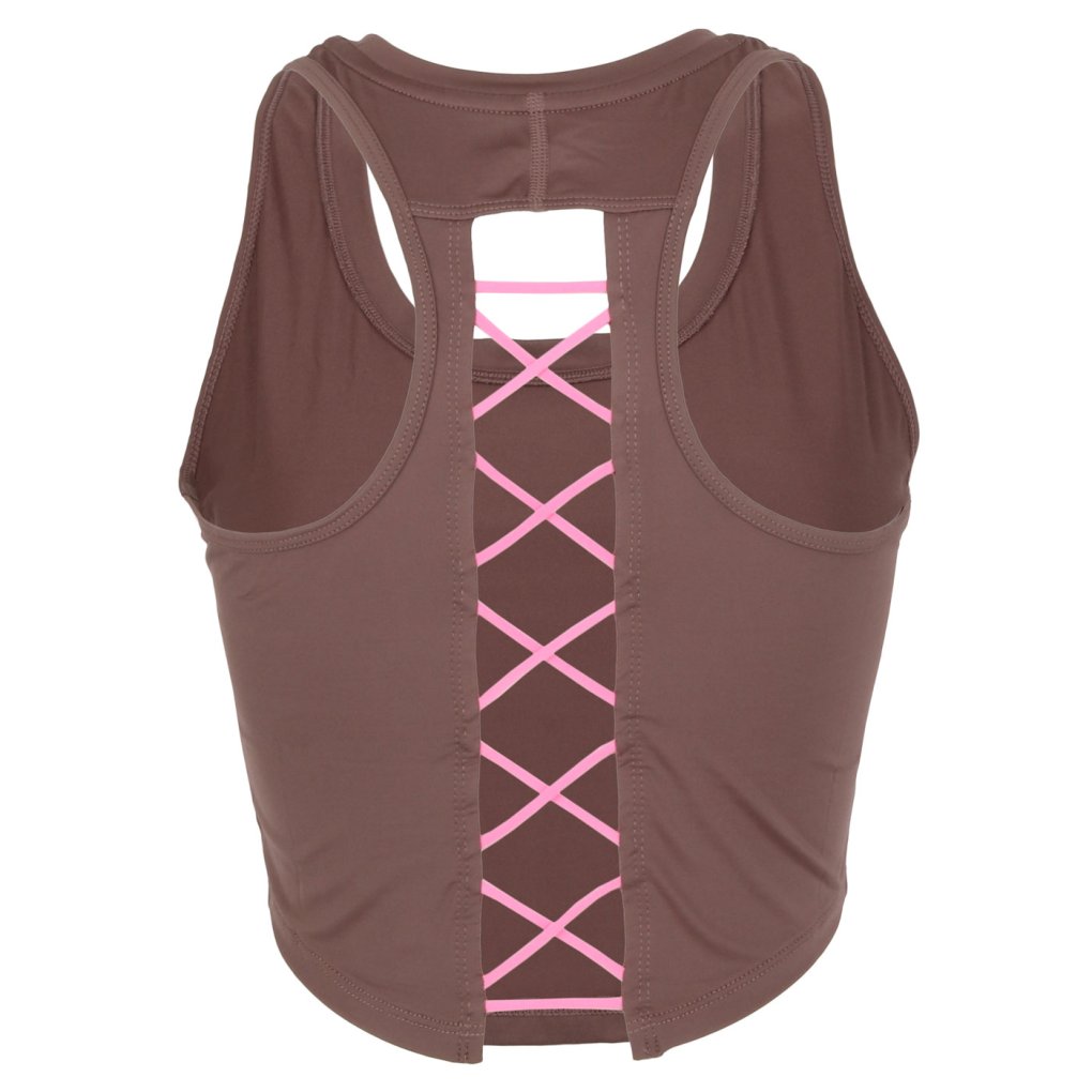 Nike One Dri-FIT Novelty Cropped Tank Top Women - plum eclipse/pink glow/pink glow DX0004-291