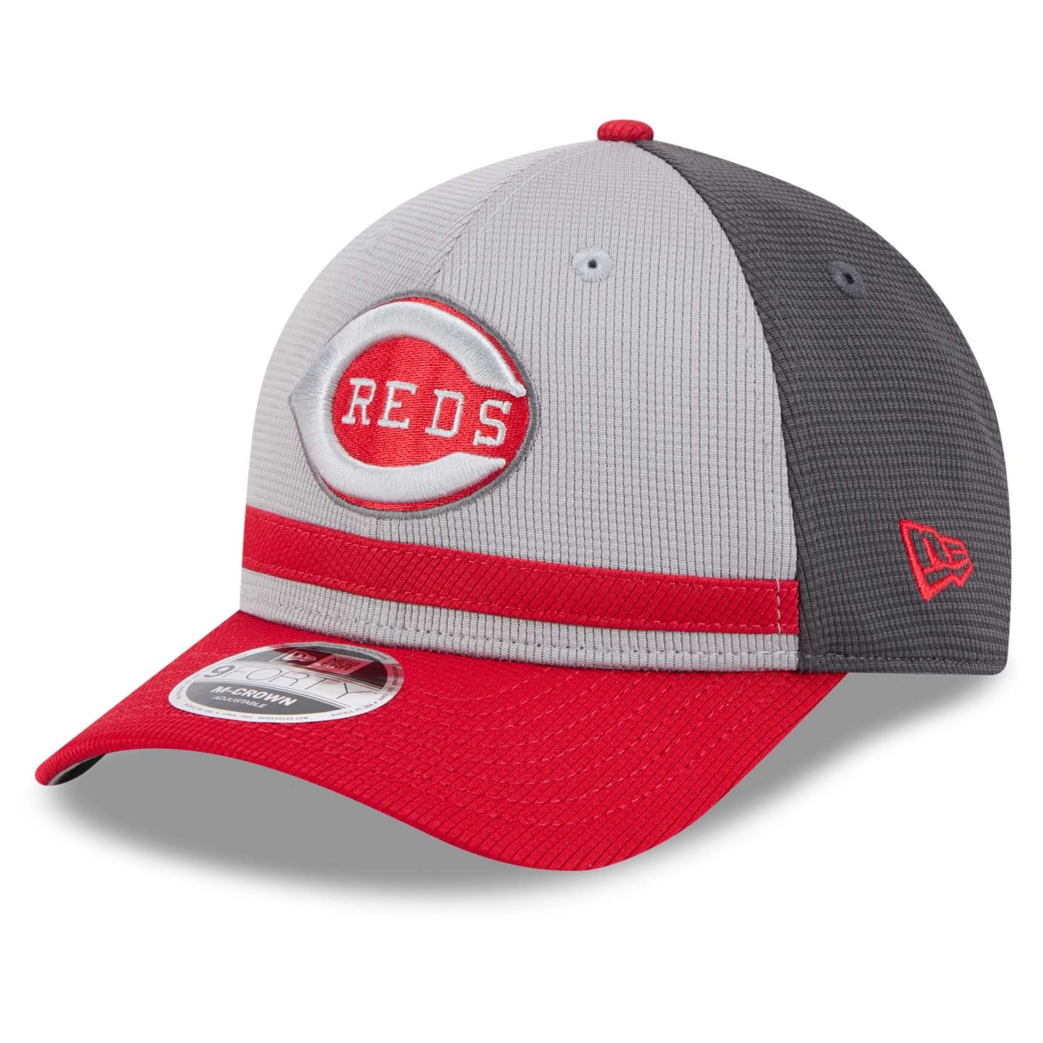 Cincinnati Reds Colorway 2025 MLB Batting Practice 9FORTY M-Crown Snapback Cap Gray