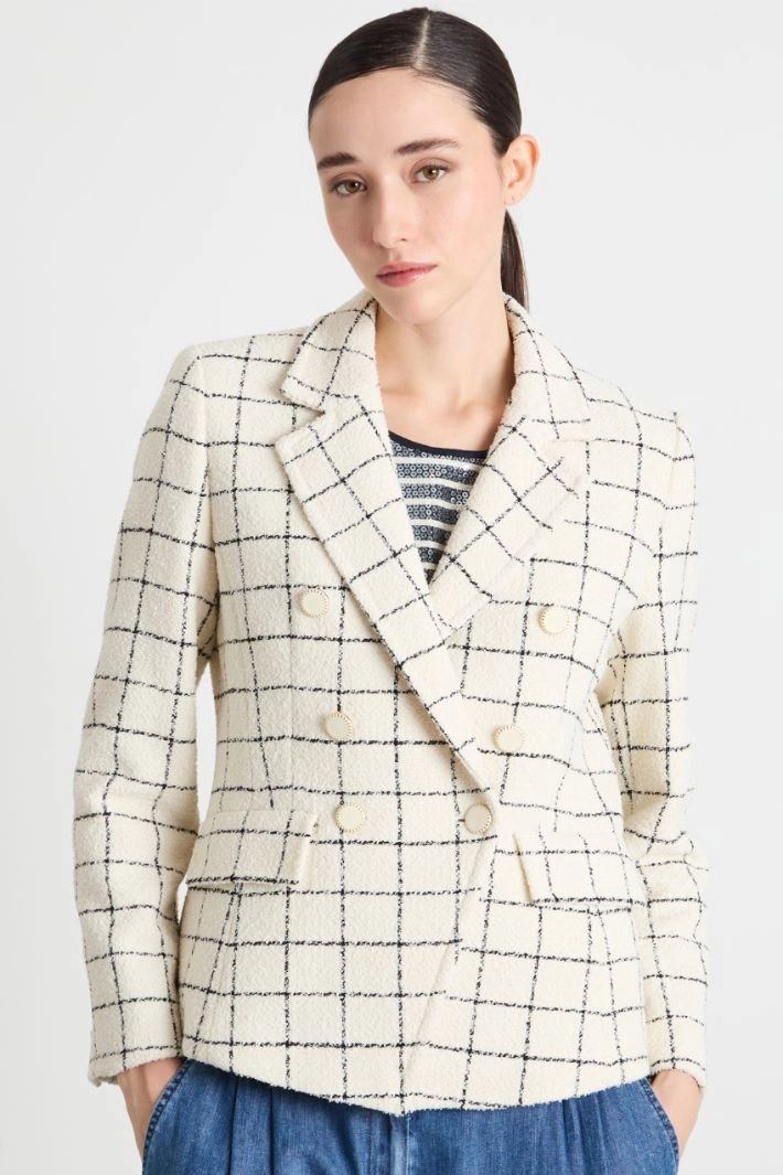 Basketweave jacket - WHITE