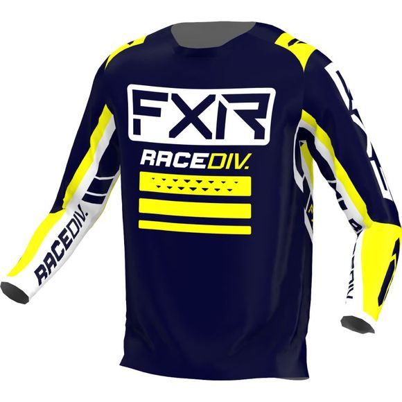 FXR CLUTCH PRO MIDNIGHT/WHITE/YELLOW 2022 cross jersey - Blue / WhiteRef: FXR0163