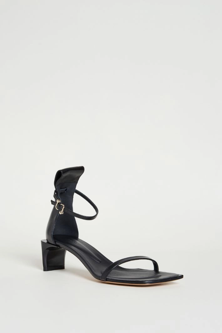 Ankle-strap sandals - BLACK