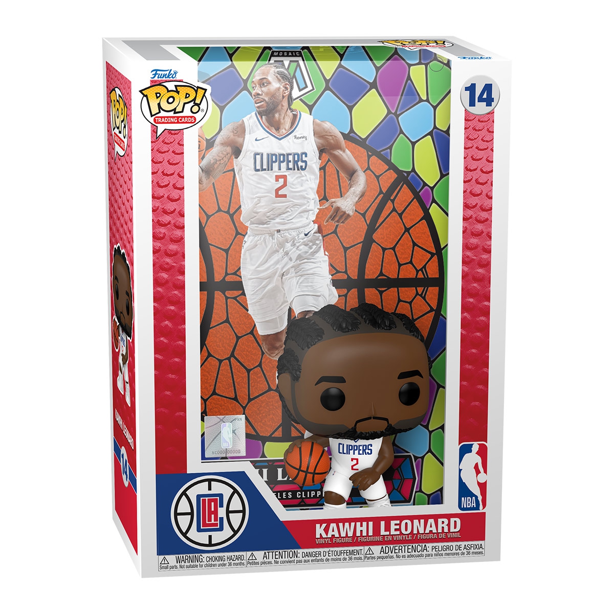 Funko POP! Mosaic Trading Cards #14 Kawhi Leonard Los Angeles Clippers NBA Figure