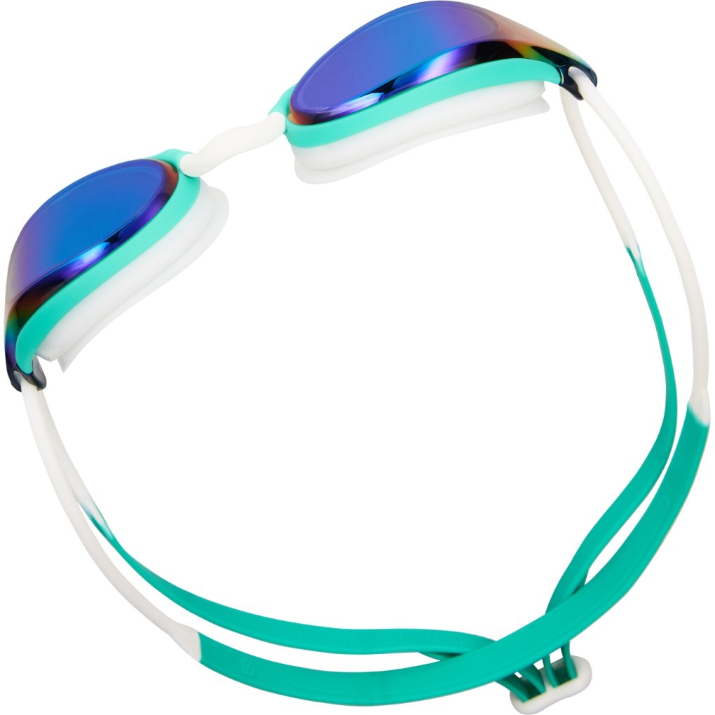 Zoggs Fusion Air Titanium Swimming Goggles - Turquoise/White - Mirror Green