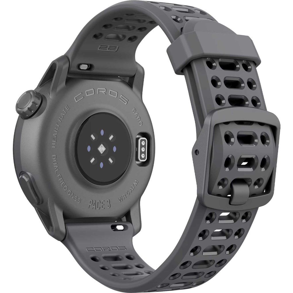 COROS PACE 3 GPS Multisports Watch - Silicone Band - Black