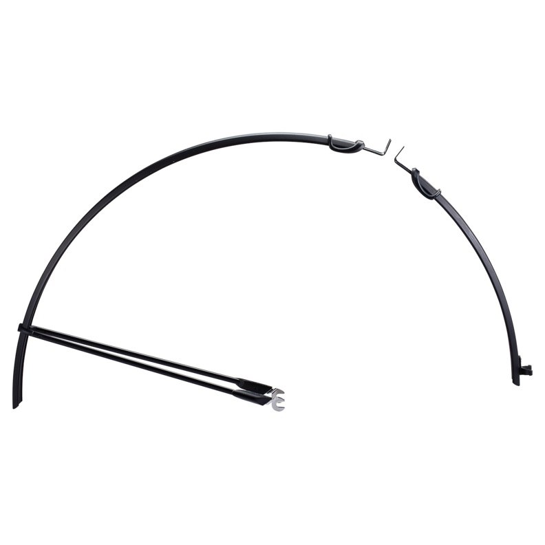 BBB Cycling SlimGuard BFD-22 Road Bike Mudguard Set - black