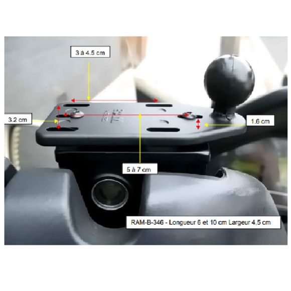 Support Smartphone Tecno globe RAM MOUNT UniverselRef : TG0156 / 6000