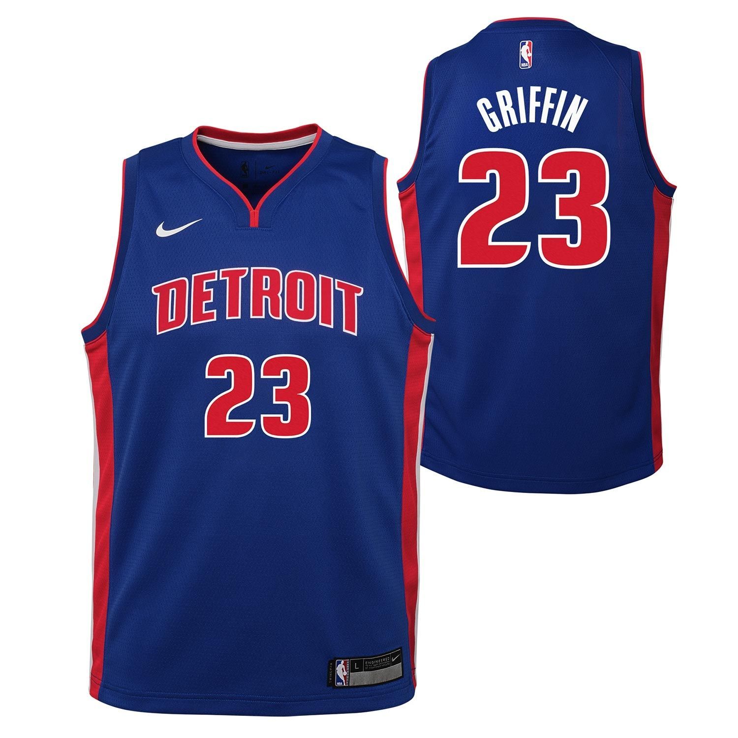Blake Griffin #23 Detroit Pistons Youth Swingman NBA Jersey (KIDS)