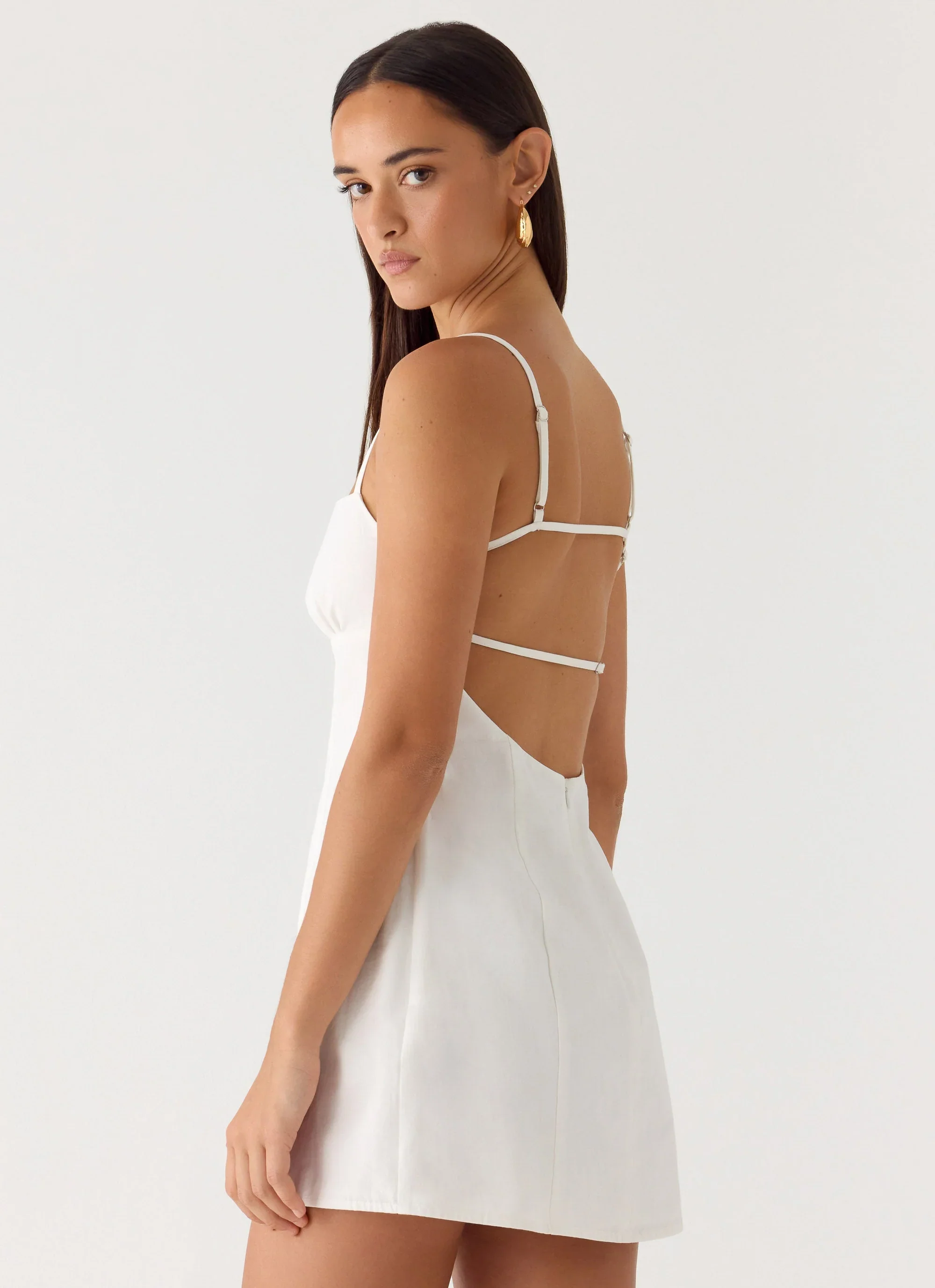 Second Sun Mini Dress - White