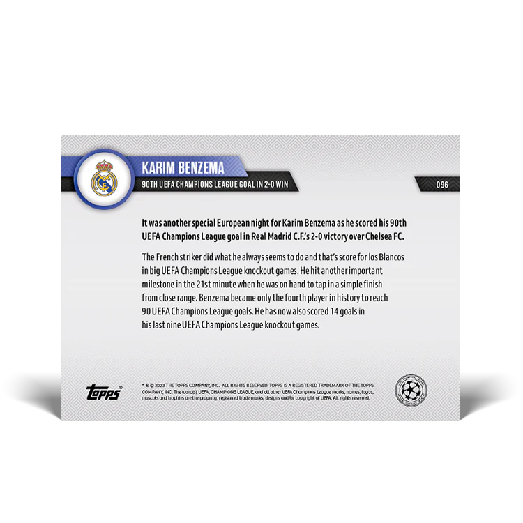 Topps UK - 90th UEFA Champions League goal in 2-0 win - UCL TOPPS NOW® Card #96