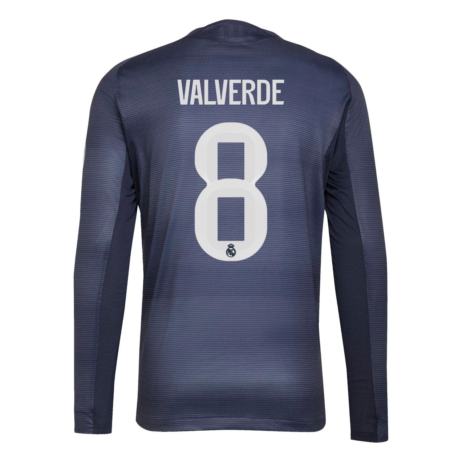 Mens Away Long Sleeve Authentic Shirt 25/26 Navy