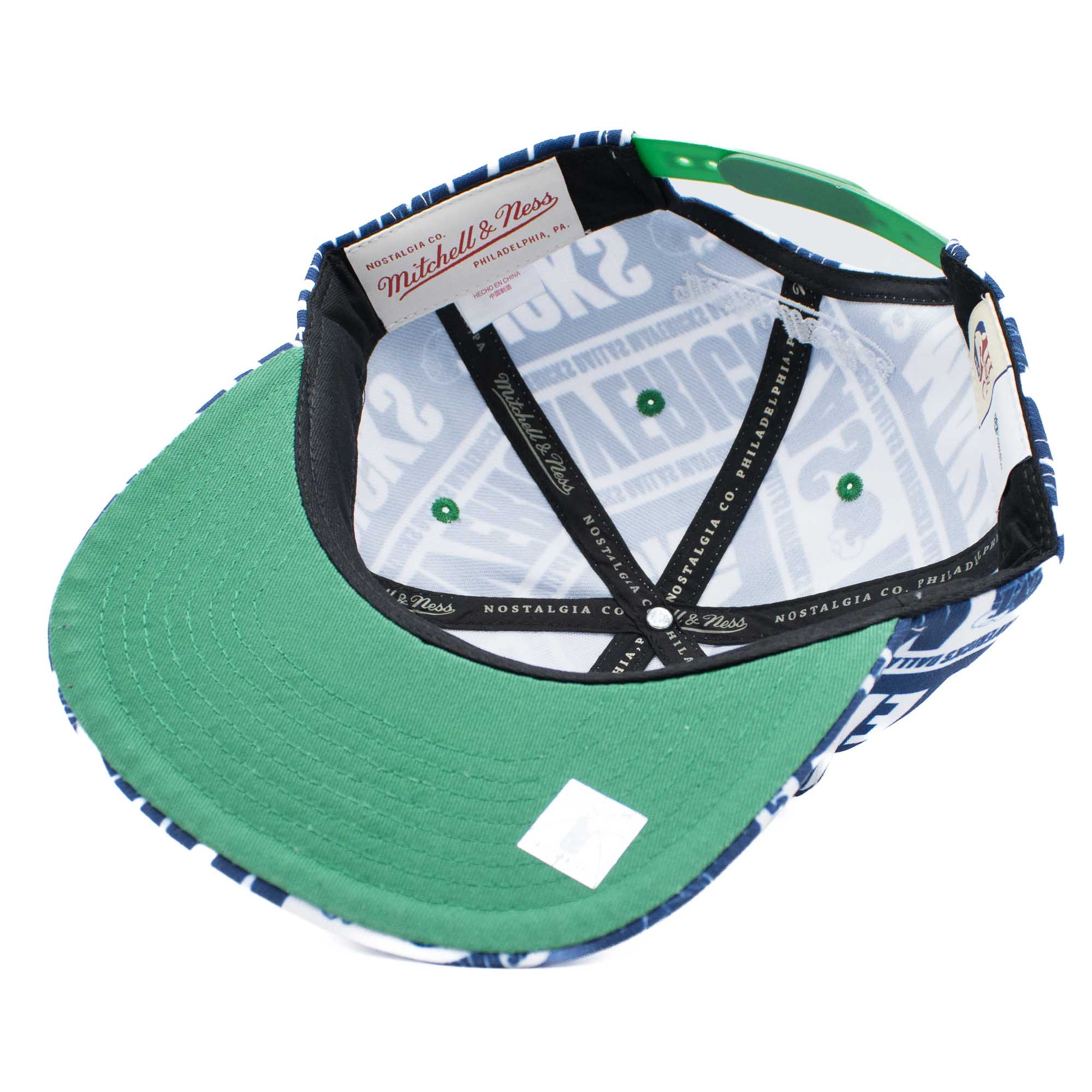 Dallas Mavericks Meat Paper Snapback NBA Cap Teal