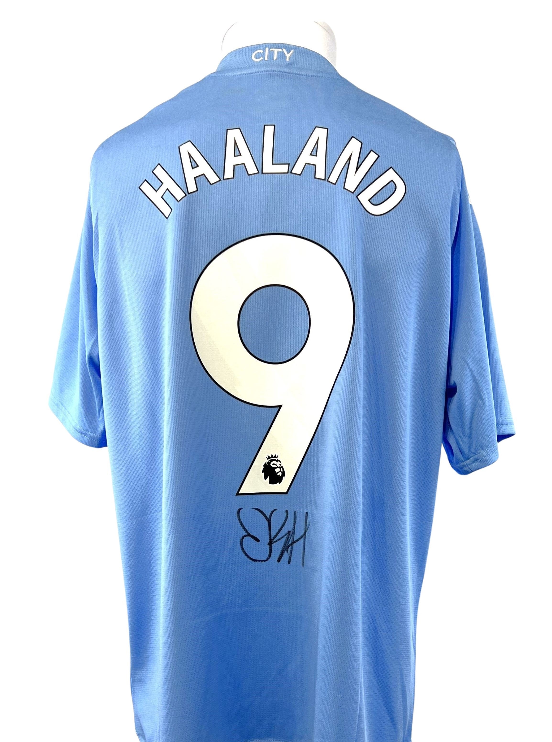 Erling Haaland #9 Autographed Puma Manchester City 2023/2024 Home Jersey