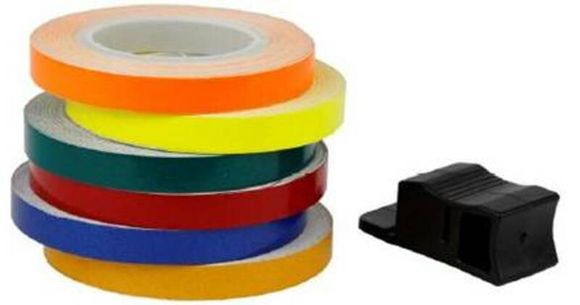 Filet de jantes Bihr Liseré Bihr 6m x 7mm rouge fluo UniverselRef : BI01088A / 1081987006