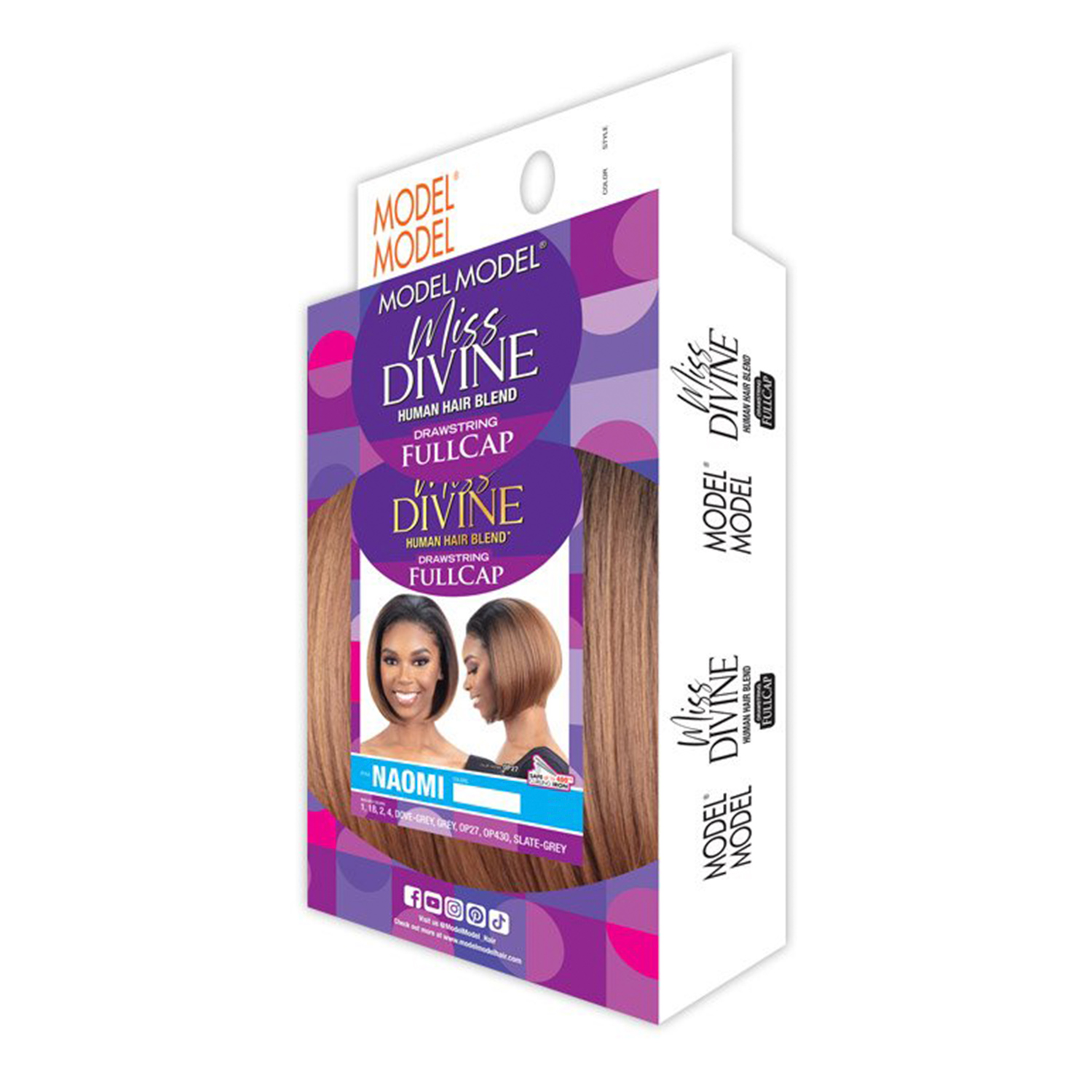 ModelModel Human Hair Blend Wig Miss Divine Drawstring Full Cap Naomi