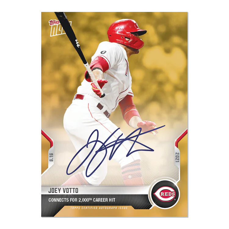 On-Card Auto # to 1 - Joey Votto - 2021 MLB TOPPS NOW® Card 665F