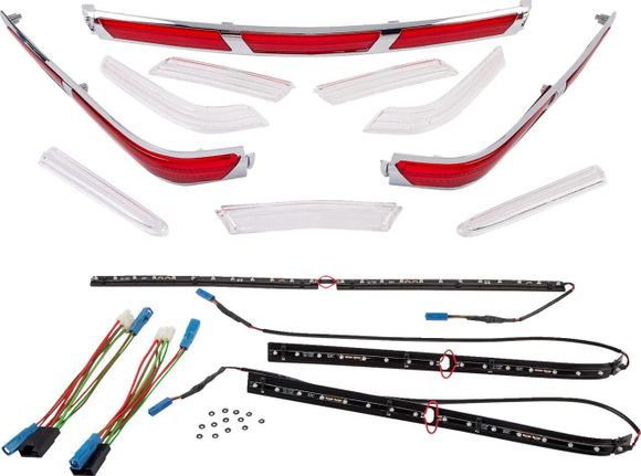 Insert led pour top case et sacoche Show Chrome InsérerHONDA 1800 GL 1800 GOLD WING ABS (SC47) - 2001 - 2005Ref : SHCH00070A / 20401244