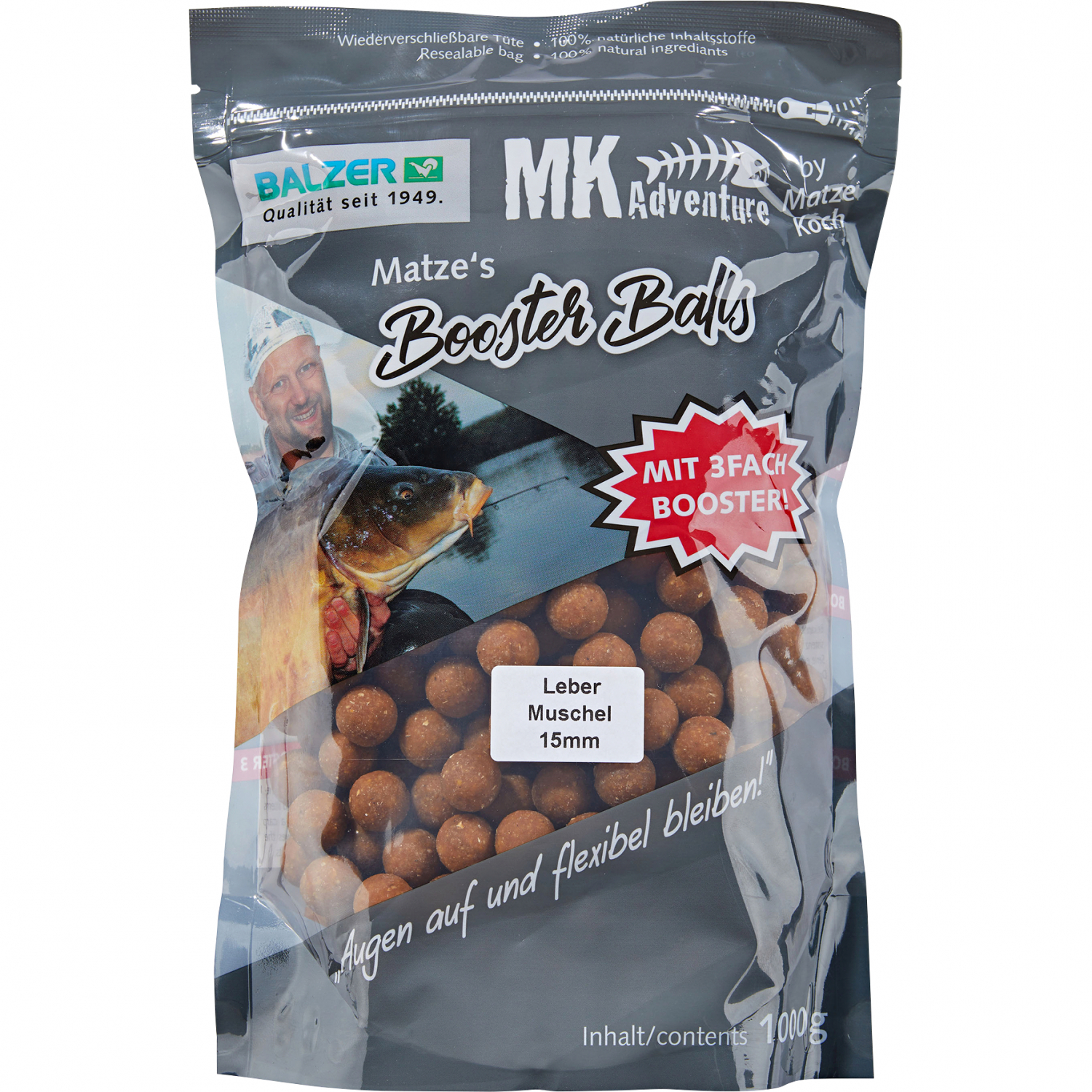 Matze Koch Boilies MK Adventure Booster Balls (Liver\/Shell)