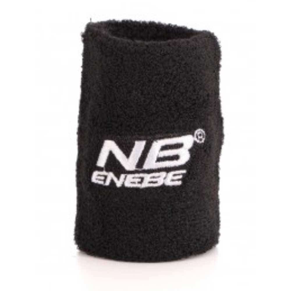BLACK ENEBE WRISTBAND WITH WHITE LOGO