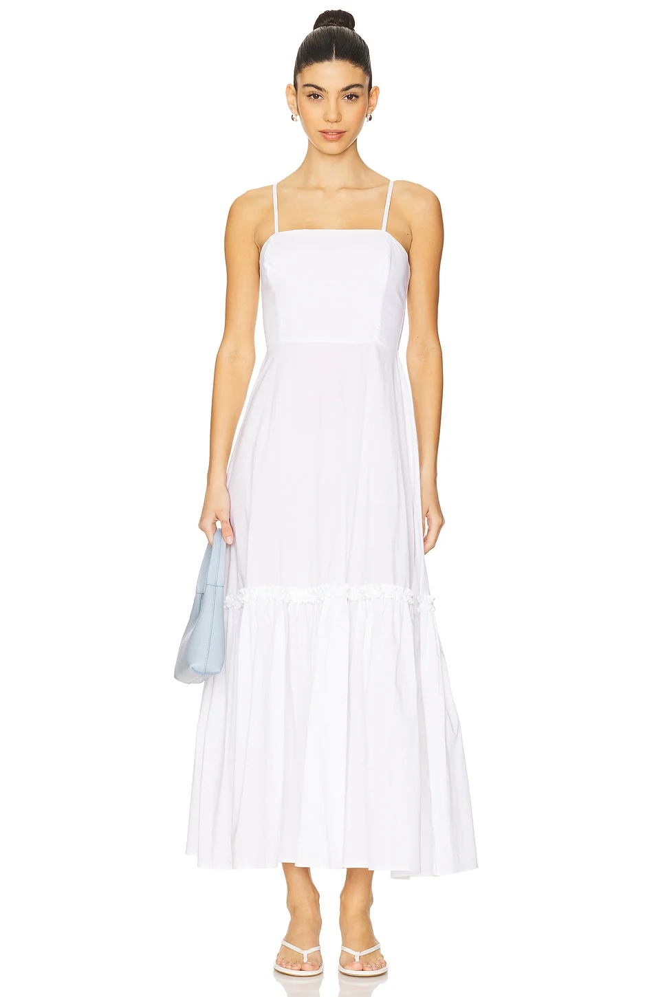 Ruffle Flare Midi Dress