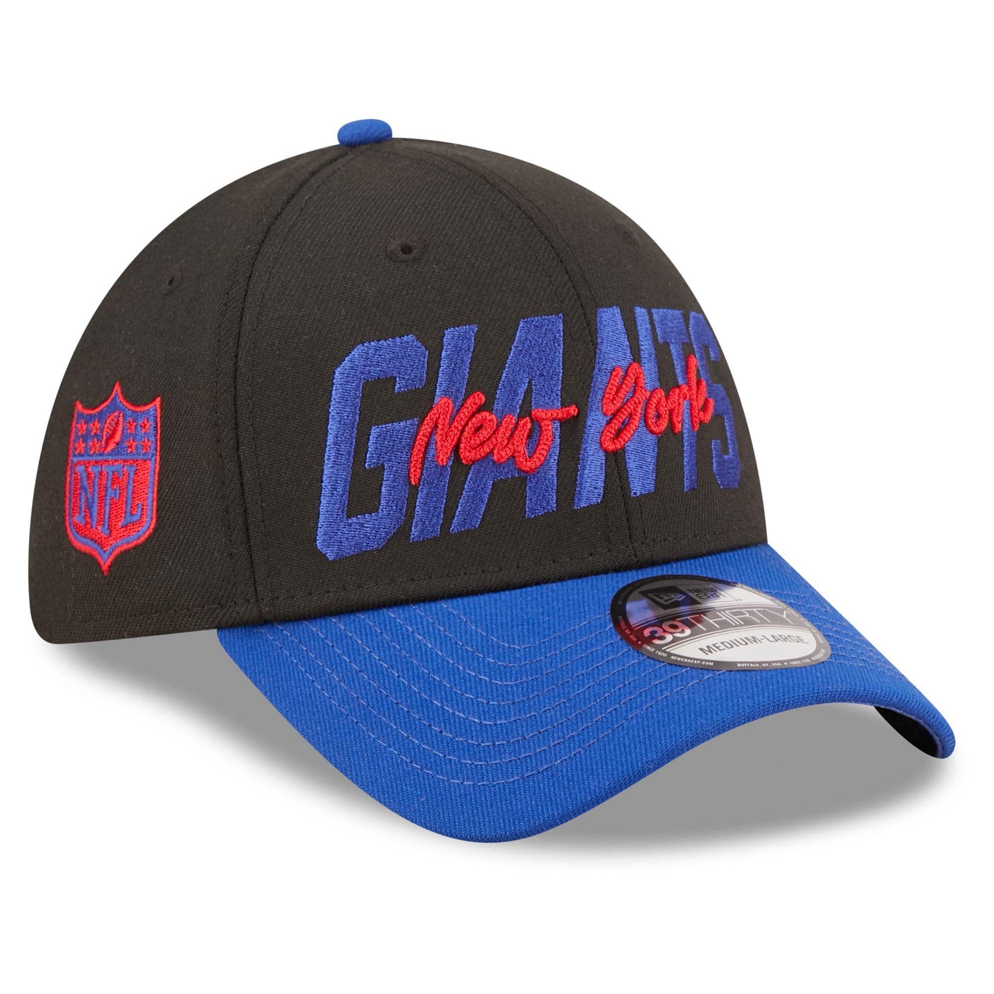 New York Giants Official 2022 NFL Draft New Era 39THIRTY Flex Cap