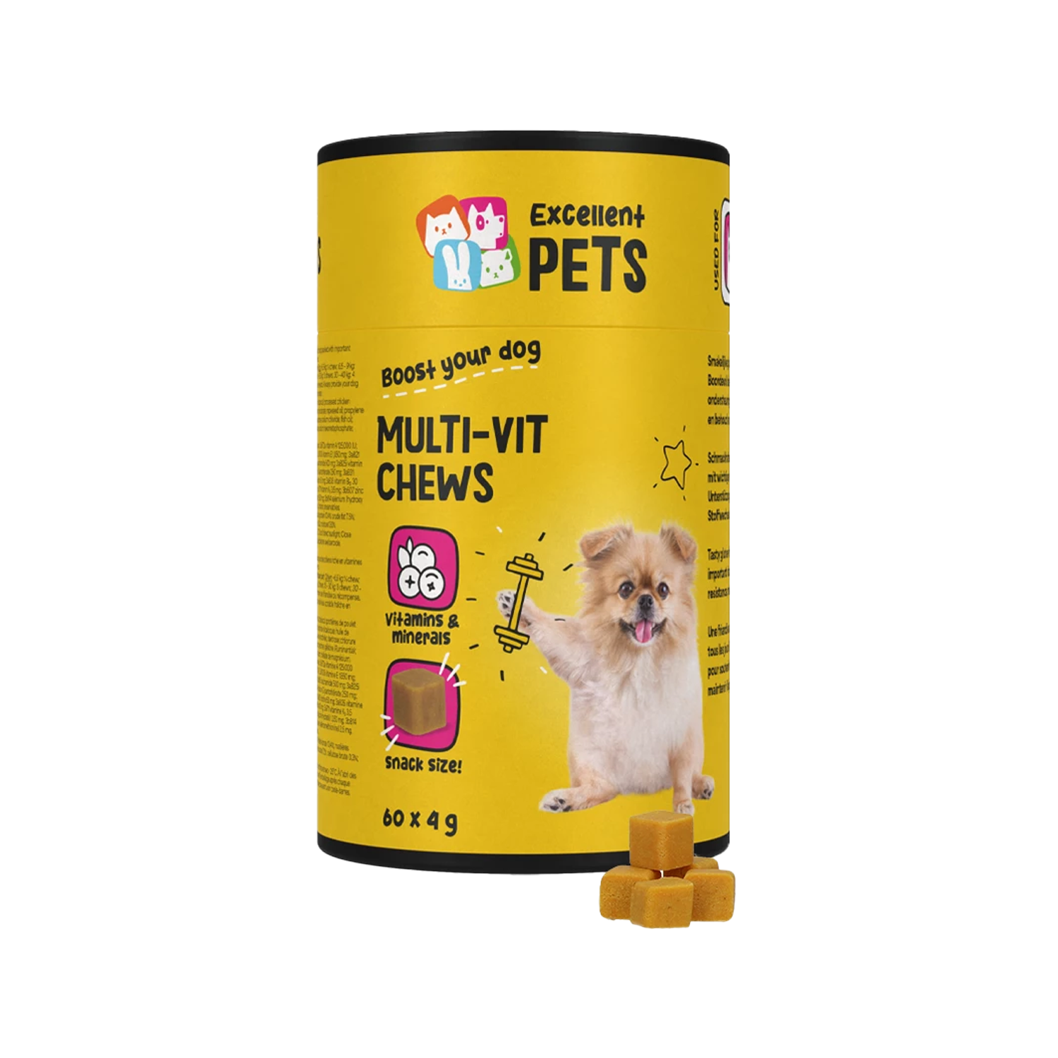Excellent Pets Multi-Vit Chews - 60 pieces